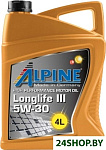 Картинка Моторное масло Alpine Longlife III 5W-30 4л