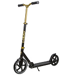 Картинка Самокат NOVATRACK Polis 230 Pro Rubber (чёрный/золотистый) (230.POLIS.GD20)