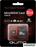 Картинка Карта памяти QUMO microSDHC QM32GMICSDHC10U3 32GB (с адаптером)