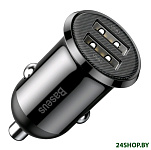 Картинка Автомобильное зарядное Baseus CCALLP-01 Black