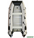 Картинка Лодка Polar Bird Eagle PB-380E ПБ2 стеклокомпозит (черный/белый)