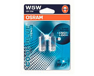 Картинка Автомобильная лампа Osram W5W Cool Blue Intense 2шт (2825HCBI-02B)