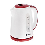 Картинка Электрочайник Delta DL-1106 (белый,бордовый)